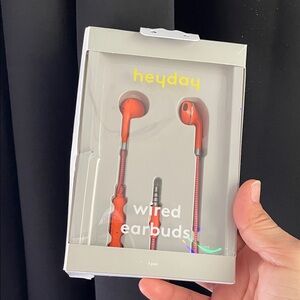 Heyday Red Wired Earbuds